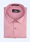 Pure Cotton Butta Pink Colour Mens Shirts