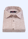 Linen Cotton Dual Tone Mustard Color For Men's Shirts