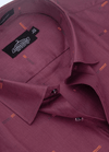 Classic Pure Cotton Wine Colour Mens Shirt