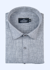 Pure Linen dark grey. Colour Mens Shirt
