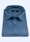 Classic Pure Cotton Nevy Blue Colour Mens Shirt
