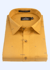 Classic Pure Cotton Gold Colour Mens Shirts