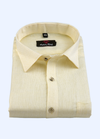 100% Cotton Matty Cloth Light Lemon Color Men's Shirts