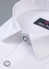 Pure White Cotton Cento Lining Shirts For Men's