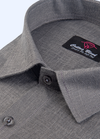 Pure Linen Grey Colour Men's Shirts