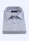 Linen Cotton Dual Tone Grey Color For Men's Shirts