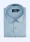 Pure Cotton Butta Ice Blue Colour Mens Shirts