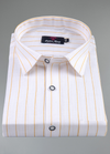 Linen White with Yellow Colour Small Patta for Mens Shirt