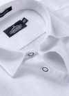 Pure Linen White Mens Shirt.