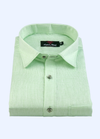 100% Cotton Matty Cloth Pista Color Men's Shirts