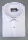 Pure White Cotton Lossy Line Shirts For Men's