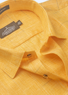 Pure Cotton Two Tone Mango Colour Shirt
