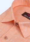 Linen Cotton Dual Tone Pitch Color For Men's Shirts