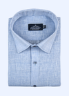 Pure Linen Ice Blue Colour Men's Shirt