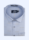 Pure cotton butta light blue colour mens shirts.