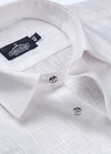 Pure Linen Half White Men's Shirt