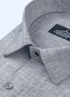 Pure Linen dark grey. Colour Mens Shirt