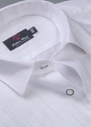 Pure White Cotton Cento Lining Shirts For Men's