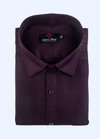 Pure Linen Dark Wine Colour Men's Shirts