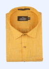 Pure Cotton Two Tone Mango Colour Shirt