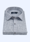 Pure Linen dark grey. Colour Mens Shirt