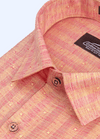 Linen Cotton Khadi Shed Two Tone Pink Colour