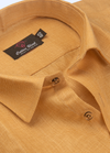 Pure Linen Gold Colour Men's Shirts