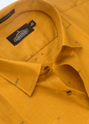 Classic Pure Cotton Gold Colour Mens Shirts