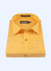 Pure Cotton Two Tone Mango Colour Shirt