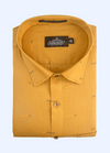 Classic Pure Cotton Gold Colour Mens Shirts