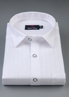 Pure White Cotton Cento Lining Shirts For Men's