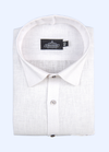 Pure Linen Half White Men's Shirt