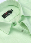 100% Cotton Matty Cloth Pista Color Men's Shirts