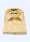Pure Cotton Two Tone light Lemon Shirt