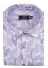 Linen Digital lofstic Print White with Lavender Color Men’s Shirt